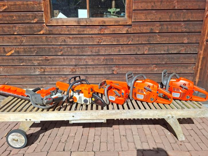 Kettingzagen husqvarna stihl, Tuin en Terras, Hand-tuingereedschap, Gebruikt, Ophalen