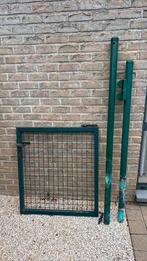 Tuinpoortje Bekaert - groen, Tuin en Terras, Ophalen, Gebruikt, Staal, Minder dan 100 cm