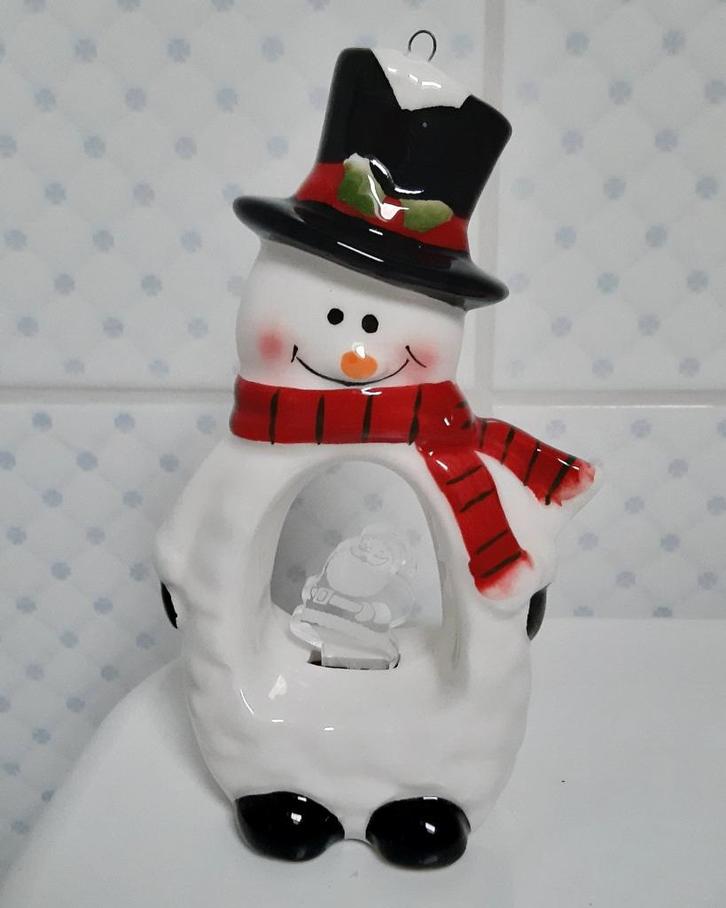 Kerstdecoratie : sneeuwman met licht, Diversen, Kerst, Nieuw, Ophalen of Verzenden