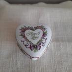Porseleinen potje hartvorm -Thee I Love. Franklin porselein, Enlèvement ou Envoi