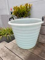 Vintage plastic wasmand sixties – lichtblauw, Antiek en Kunst, Ophalen
