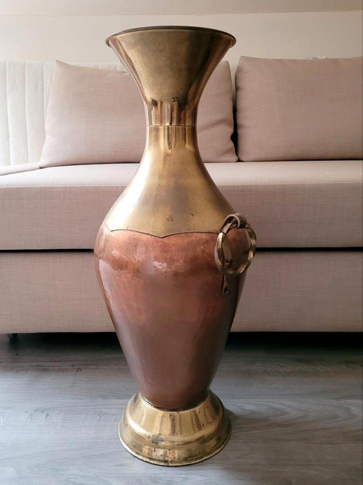 Grote koperen vaas / paraplubak, Antiek en Kunst, Antiek | Vazen, Ophalen