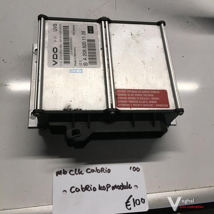 Mercedes CLK  Cabrio   2000   Cabriokap Module A208 820 1126, Auto-onderdelen, Elektronica en Kabels, Gebruikt, Ophalen of Verzenden