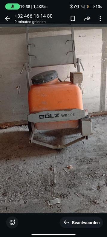 Golz wb50 e watertank beschikbaar voor biedingen