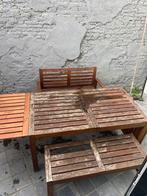 Houten tuintafel, Ophalen, Gebruikt, Hout