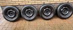 Set winterbanden Continental 185/65 R15, Auto-onderdelen, Banden en Velgen, Ophalen, Gebruikt, 15 inch, Band(en)