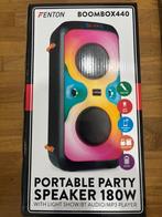 Fenton Boombox 440 LED Partyspeaker 180W BT microphone, Audio, Tv en Foto, Luidsprekerboxen, Overige merken, Overige typen, Nieuw