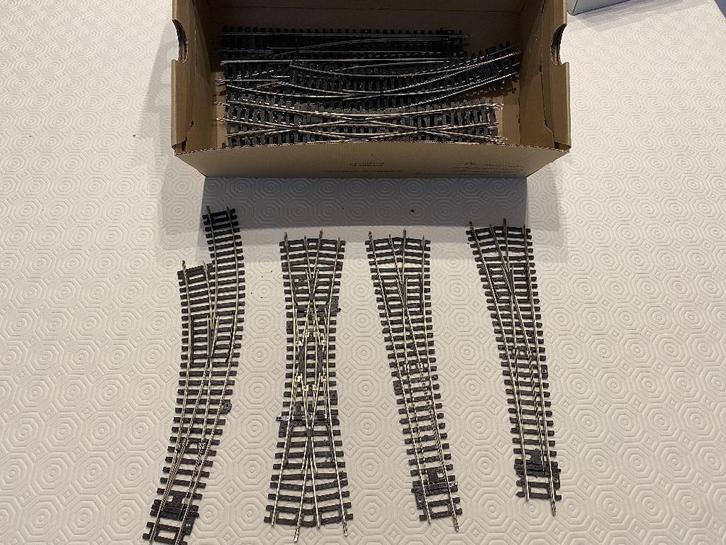 Verschillende treinrails H0, Hobby en Vrije tijd, Modeltreinen | H0, Zo goed als nieuw, Rails, Ophalen