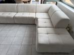 Grand canapé 5 places en coton blanc - très bon état !, Maison & Meubles, Enlèvement, Comme neuf