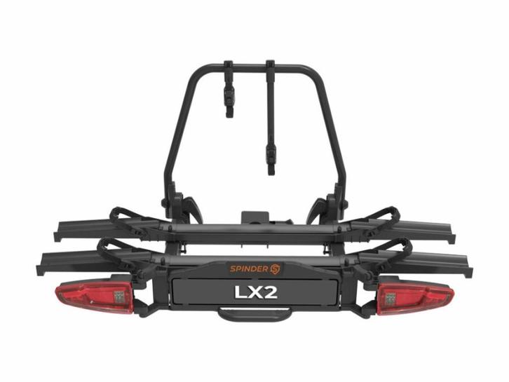 Spinder LX Fietsendrager - Geschikt voor Ebikes en Fatbikes, Auto diversen, Fietsendragers, Nieuw, Trekhaakdrager, 2 fietsen, Brede banden