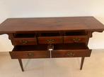 Vintage Authentieke bijzet kast/secretaire bruin meubel, Ophalen, Zo goed als nieuw, Authentiek