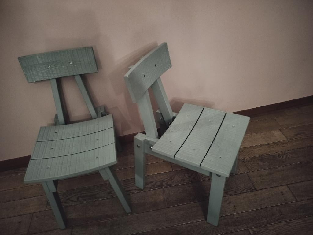 2 stoelen Piet Hein Eek collector's item, Huis en Inrichting, Stoelen, Zo goed als nieuw, Twee, Overige kleuren, Ophalen