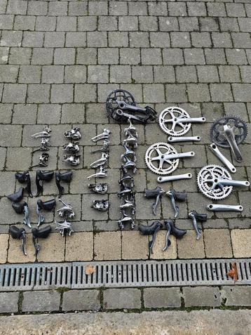 Retro racefiets shifters,derailleur,crank Campagnolo Shimano beschikbaar voor biedingen