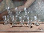 8 verres de Verreries Doyen - modèle Lido - art déco, Antiquités & Art, Enlèvement ou Envoi