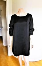 ACUARELA nieuw little black dress - losvallend satijnachtig, Taille 36 (S), Noir, Acuarela, Envoi