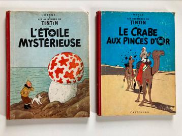TINTIN Albums anciens lot de 2. Tranches en super etat., Enlèvement ou Envoi