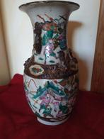 Vase chinois de nankin décor polychrome scène de bataille, Antiquités & Art, Enlèvement ou Envoi