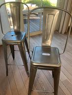 Chaises de bar Tolix, Huis en Inrichting, Barkrukken, Ophalen, Met voetsteun, Zo goed als nieuw, 90 cm of meer