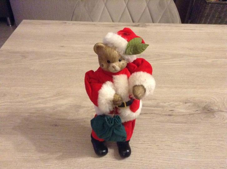 Figurine d'ours de Noël (23 cm), Divers, Noël, Comme neuf, Enlèvement ou Envoi