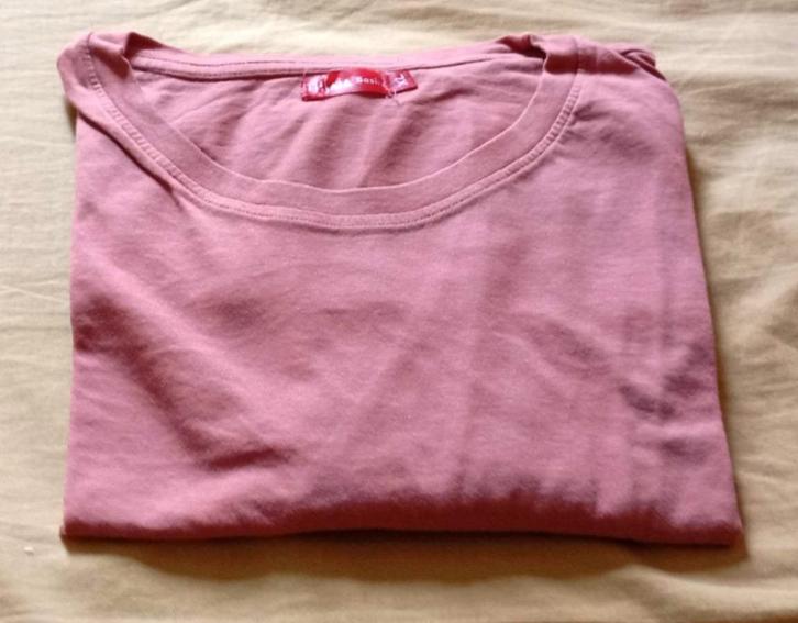 Zalmroze XL-jersey met korte mouwen, Kleding | Heren, T-shirts, Zo goed als nieuw, Maat 56/58 (XL), Roze, Verzenden