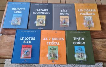 Les archives Tintin avec sa figurine, RARE A CE PRIX !! beschikbaar voor biedingen