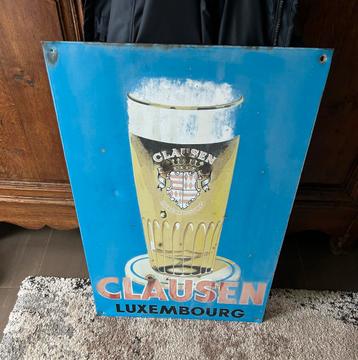 Plaque publicitaire de la brasserie Clausen Luxembourg, Collections, Enlèvement ou Envoi