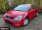 Honda Civic - 2004 - Airco - 1.4 Benzine - 87000km, Rouge, 4 portes, Entreprise, Carnet d'entretien