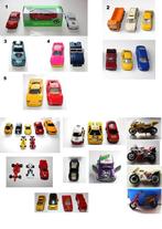 Lot véhicules miniatures (voitures & motos), Ophalen, Gebruikt