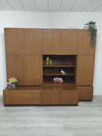 Vintage midcentury wandkast | barkast | wandmeubel retro, Ophalen, Zo goed als nieuw