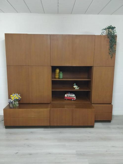 Vintage midcentury wandkast | barkast | wandmeubel retro, Huis en Inrichting, Kasten | Wandmeubels, Zo goed als nieuw, Ophalen