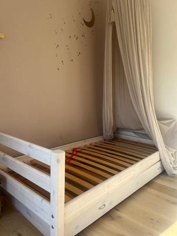 Lit tiroir, Beige, Une personne, Utilisé, Bois