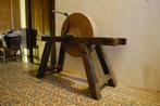 Ancienne meule à eau chassis bois chêne Sprimont, Antiquités & Art, Antiquités | Outils & Instruments, Enlèvement