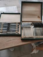 2 koffers antieke couverts, Antiek en Kunst, Ophalen of Verzenden