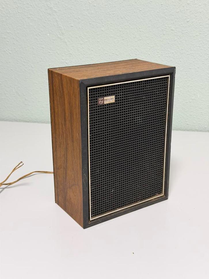 Vintage Philips houten luidspreker 22RH400 Retro speaker box, Audio, Tv en Foto, Luidsprekerboxen, Zo goed als nieuw, Philips