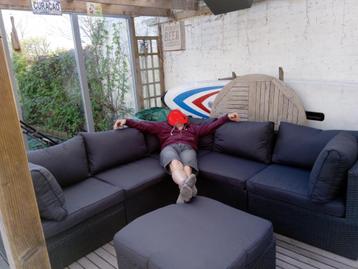 Loungeset buiten, Rotin, Enlèvement, Utilisé, Sets de jardin