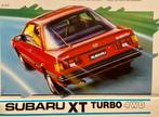 SUBARU XT Turbo 4WD - Brochure de voiture 1988, Comme neuf, Autres marques, Envoi, Subaru XT Turbo 4 WD