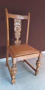 Set stoelen(6) met houtsnede van muzikant | Brueghel stijl, Antiek en Kunst, Ophalen