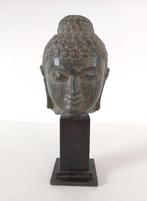 Tête de Bouddha en pierre d’origine indienne, Antiquités & Art, Art | Sculptures & Bois, Envoi