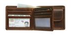 NIEUW rundslederen MAVERICK met RIFID portefeuille 30 ipv 50, Ophalen of Verzenden, Nieuw, Bruin, Leder