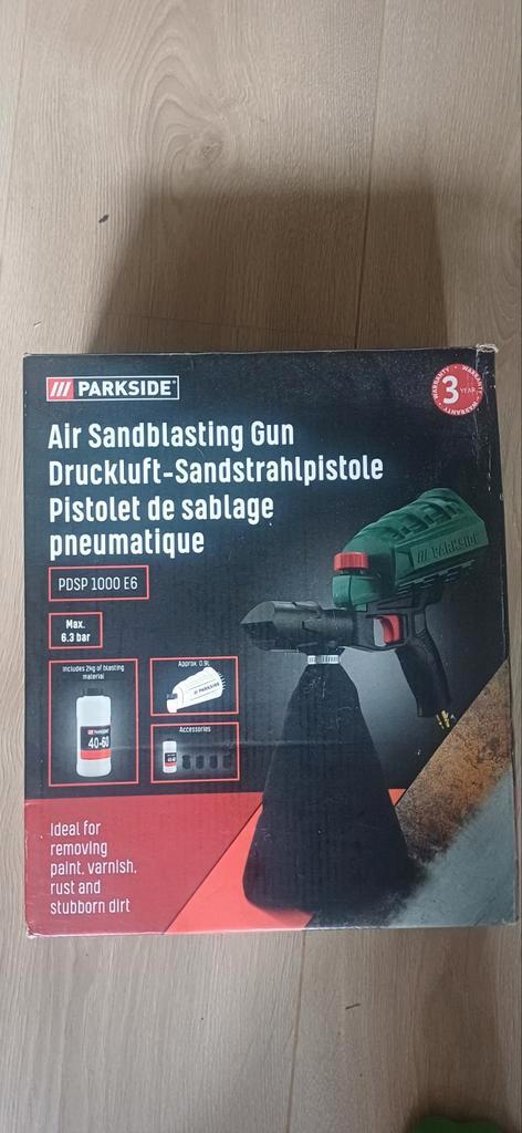 Zandstraalpistool parkside, Doe-het-zelf en Bouw, Gereedschap | Handgereedschap, Zo goed als nieuw, Ophalen