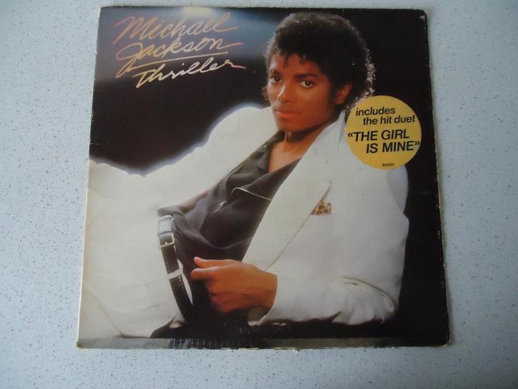LP van "Michael Jackson" Thriller anno 1982. met drukfout., Cd's en Dvd's, Vinyl | Pop, Gebruikt, 1980 tot 2000, 12 inch, Ophalen of Verzenden