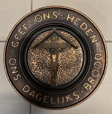 Rood Koperen Hangbord - Christus beschikbaar voor biedingen