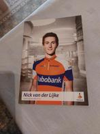Wielerkaart : Nick van der Lijke / Rabobank, Verzenden, Zo goed als nieuw, Poster, Plaatje of Sticker