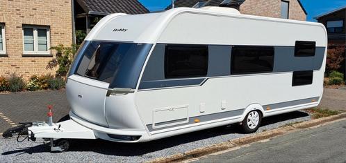 Hobby 545 kmf de luxe, Caravans en Kamperen, Caravans, Particulier, Rondzit, Hobby, Stapelbed, Vast bed, Douche, Luifel, Mover