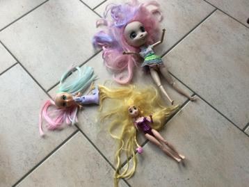 3 „HASBRO” POPPEN+VERSCHILLENDE beschikbaar voor biedingen