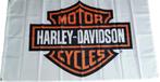 Vlag HD Harley Davidson Motorcycles - Wit - 60x90 cm, Nieuw