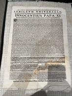 Document ancien vieux latin pape innocent XI vintage