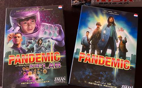 Pandemic bordspel + uitbreiding, Hobby en Vrije tijd, Gezelschapsspellen | Bordspellen, Zo goed als nieuw, Vijf spelers of meer