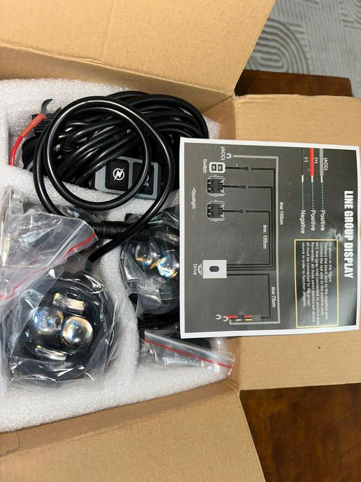 Feux additionnelles (phares anti-brouillard) moto, Motoren, Tuning en Styling, Ophalen of Verzenden