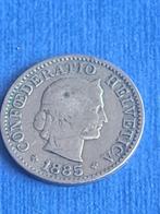 1885 Zwitserland 5 rappen, Verzenden, Overige landen, Losse munt